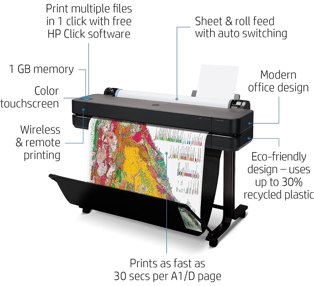 HP DesignJet T630 36-inch Printer